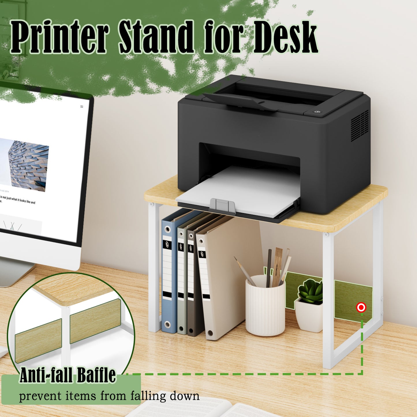 B2B Desktop Printer Stand Shelf Organzier. KS001