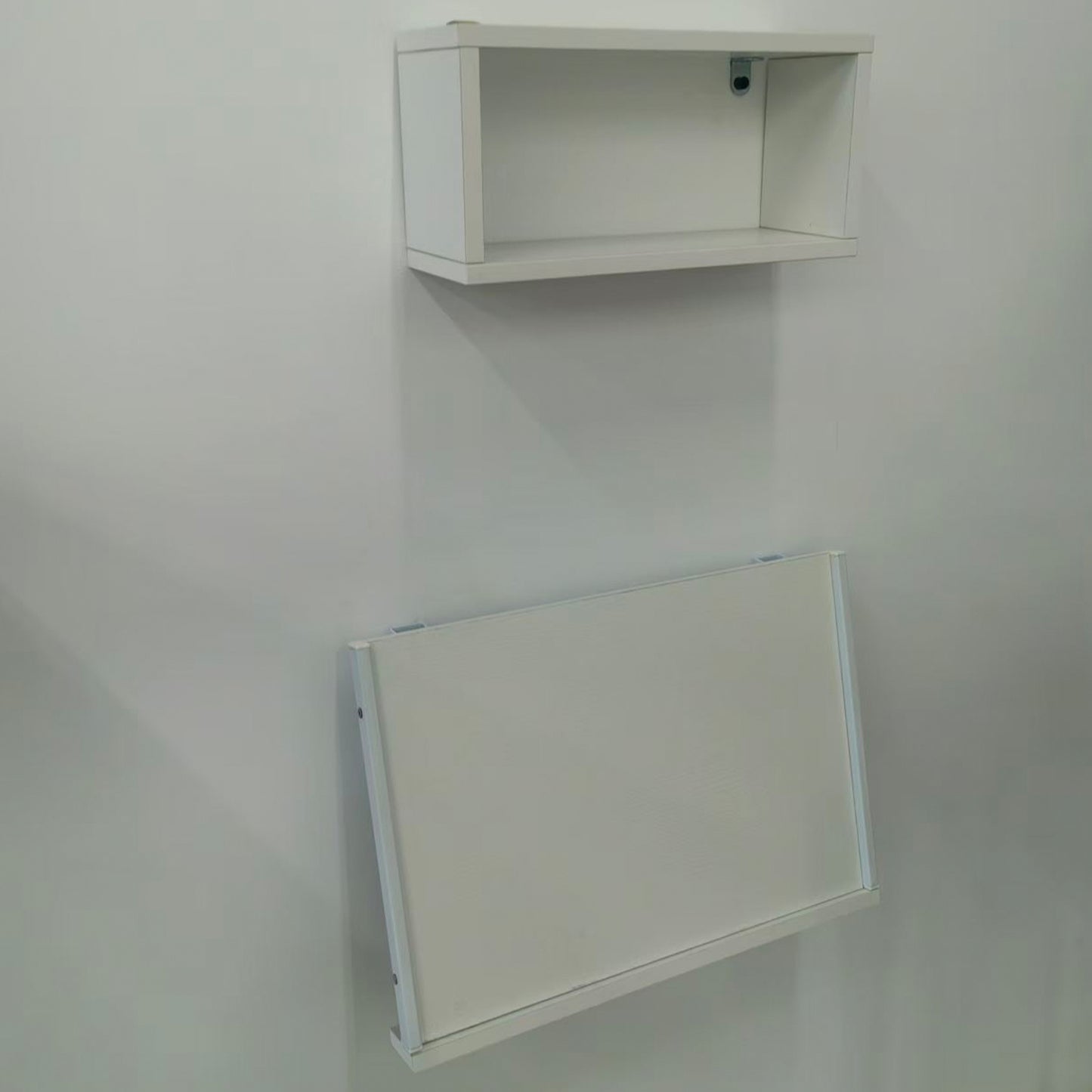 Wall Mounted Folding Bedside Shelf with LED & USB-C Ports. RSW430C
