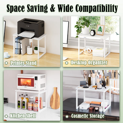 B2B 2 Pack Printer Stand for Desk, Shelf Organzier. KS001×2