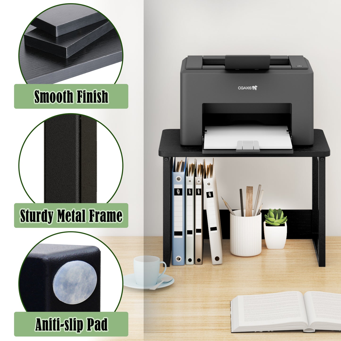 B2B 2 Pack Printer Stand for Desk, Shelf Organzier. KS001×2