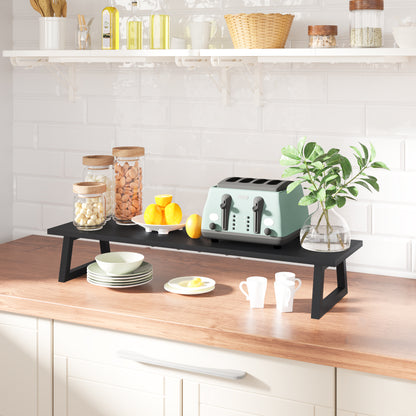 B2B 31.5 inch Monitor Stand Riser, Wood & Steel Computer Monitor Stand with Storage. DS102