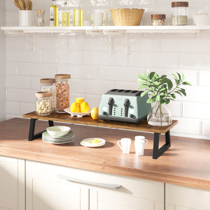 B2B 31.5 inch Monitor Stand Riser, Wood & Steel Computer Monitor Stand with Storage. DS102
