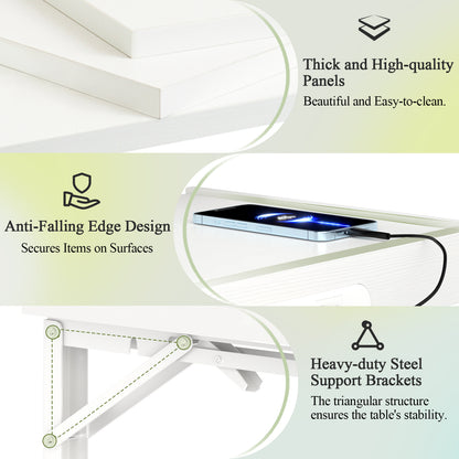 Wall Mounted Folding Bedside Shelf with LED & USB-C Ports. RSW430C