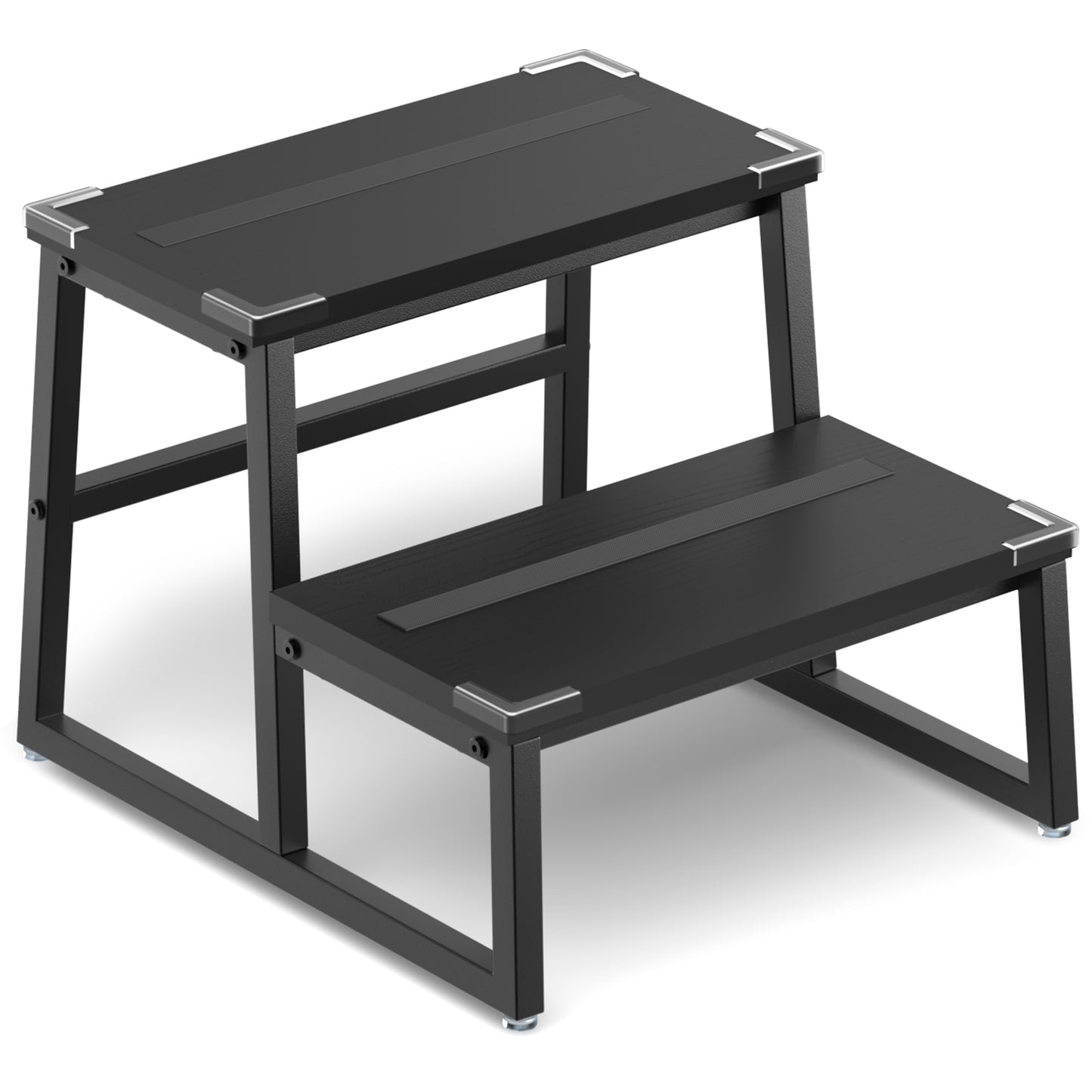 B2B Step Stool for Adults & Kids Holds up to 500Lb, Wooden&Metal. SK302