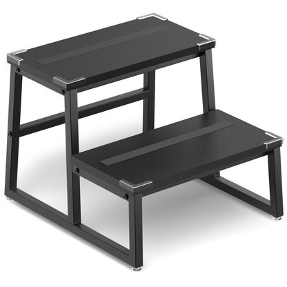B2B Step Stool for Adults & Kids Holds up to 500Lb, Wooden&Metal. SK302