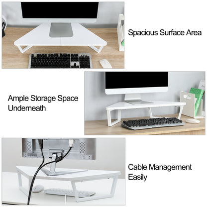 26 inch Triangle Monitor Stand Riser, Desktop Corner Shelf. DST600