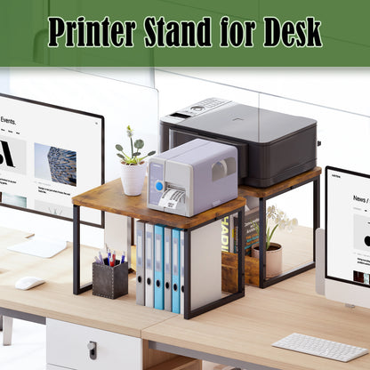 B2B 2 Pack Printer Stand for Desk, Shelf Organzier. KS001×2
