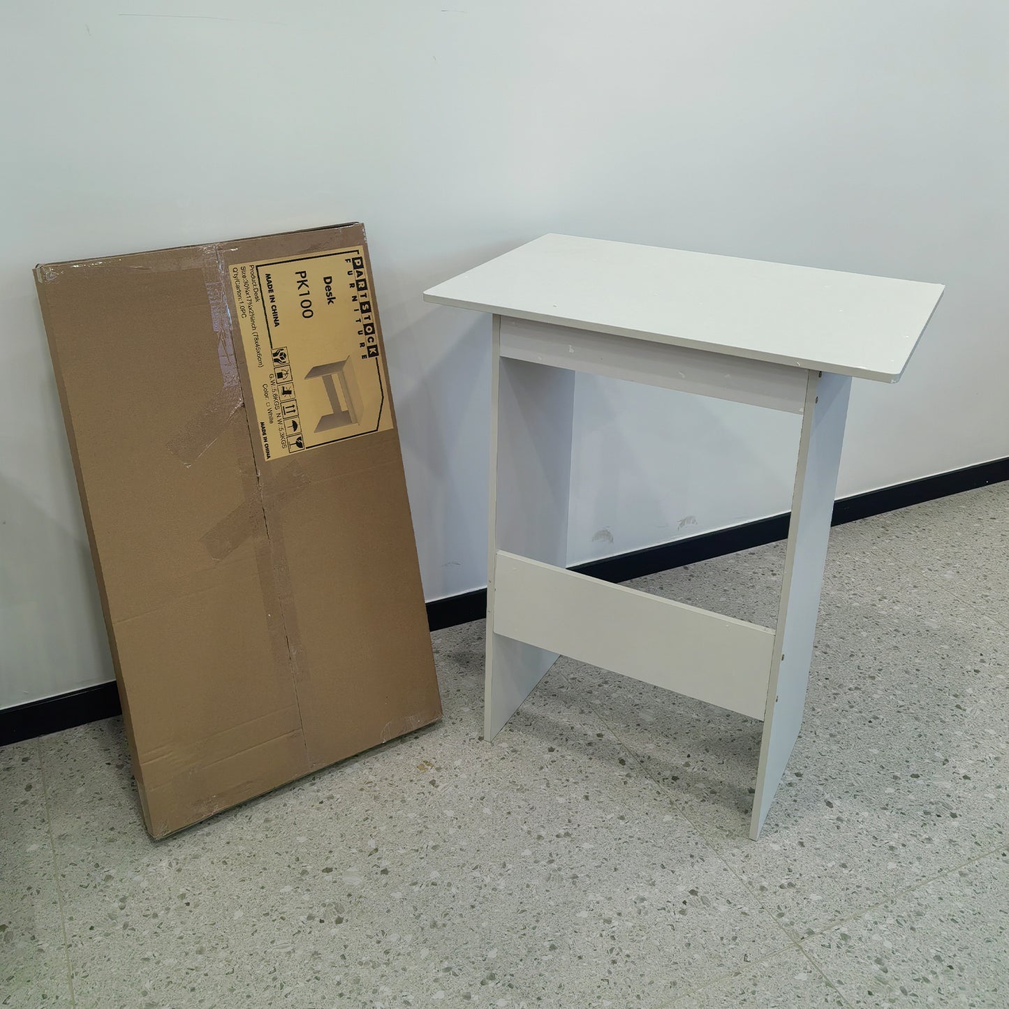 30.7 in Wood Desk Small Writing Table Home Office Workstation