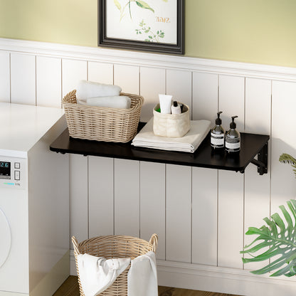 B2B 29.9"W x 15.7"D Folding Table Wall Mounted Desk with Heavy Duty Brackets for Storage. RSW840