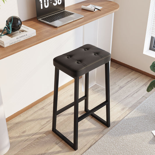 B2B 30 Inch Counter Height Bar Stools, Modern Leather Barstools with Metal Leg. SK720