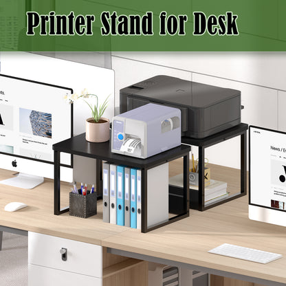 B2B 2 Pack Printer Stand for Desk, Shelf Organzier. KS001×2