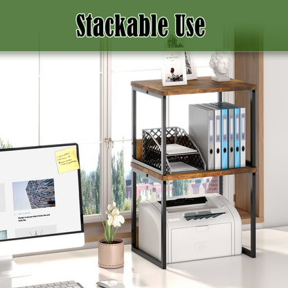 B2B 2 Pack Printer Stand for Desk, Shelf Organzier. KS001×2