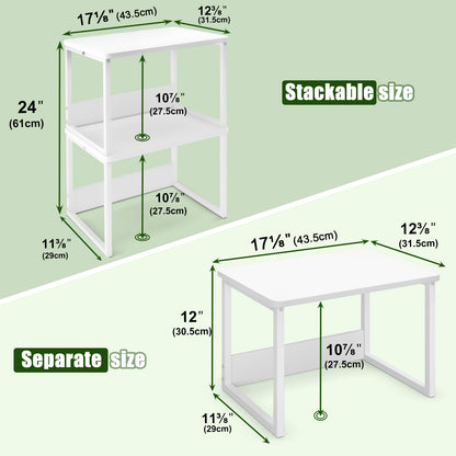 B2B 2 Pack Printer Stand for Desk, Shelf Organzier. KS001×2