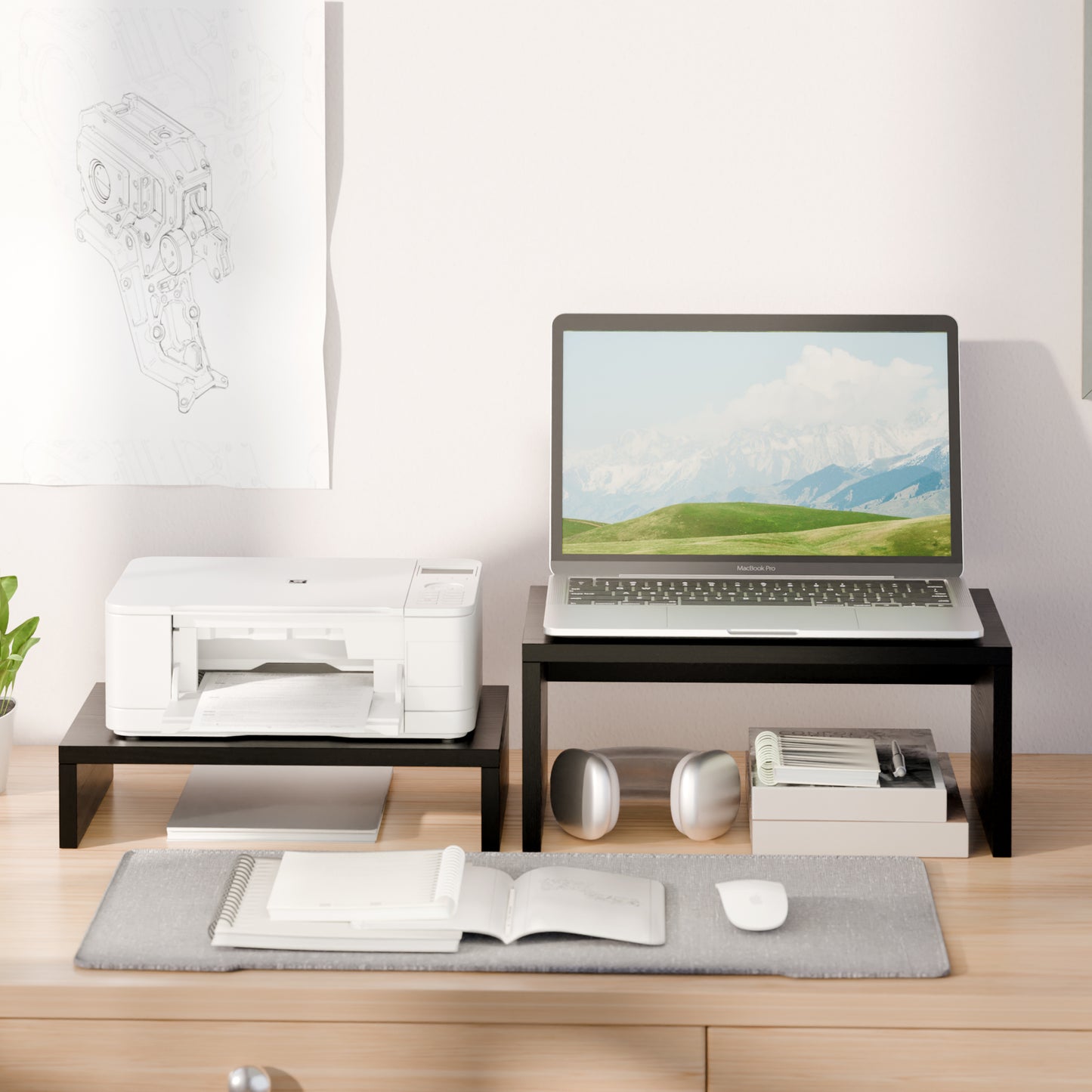 6.7 inch Height Monitor Stand Riser. DS401