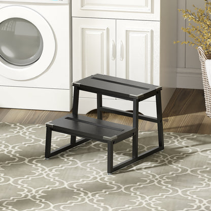 B2B Step Stool for Adults & Kids Holds up to 500Lb, Wooden&Metal. SK302