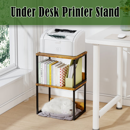 B2B 2 Pack Printer Stand for Desk, Shelf Organzier. KS001×2