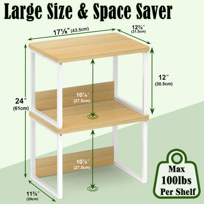 B2B 2 Pack Printer Stand for Desk, Shelf Organzier. KS001×2