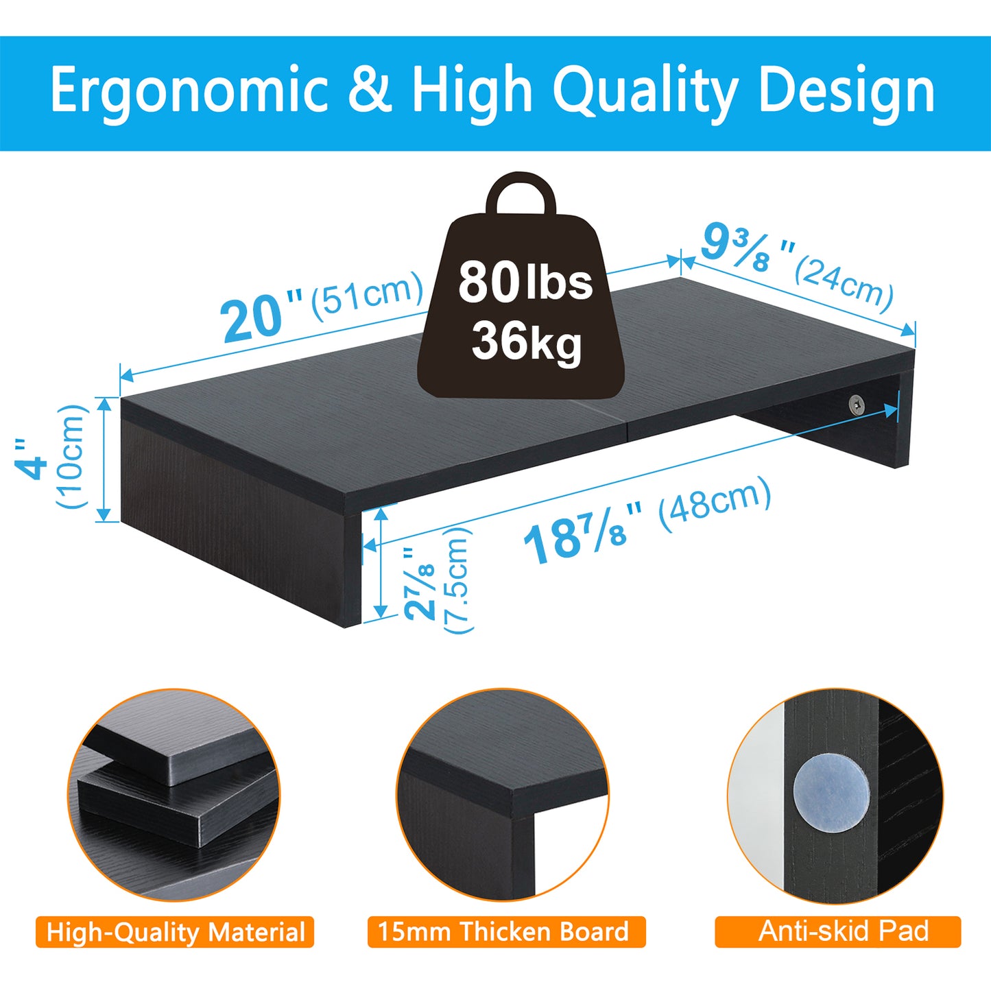 20 Inch Monitor Stand Riser. DS500