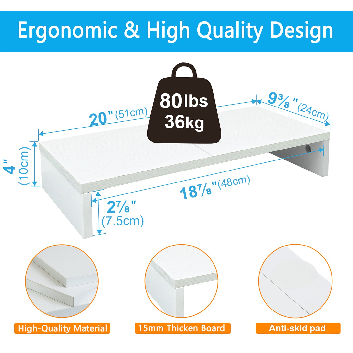 20 Inch Monitor Stand Riser. DS500