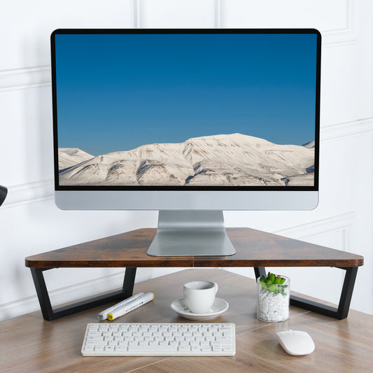 26 inch Triangle Monitor Stand Riser, Desktop Corner Shelf. DST600