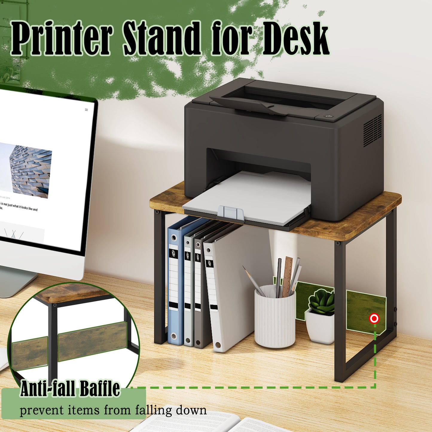 Desktop Printer Stand Shelf Organzier. KS001