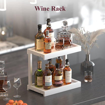 2 Tier 15.75"x8.9" Large Countertop Shelf Organizer Spice Rack. KS0022