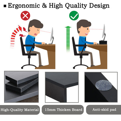 B2B 2 pack 14.2 inch  Wood Monitor Stand Riser with Storage. DS400x2