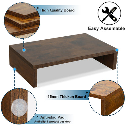 14.2 inch Wood Monitor Stand Riser. DS400