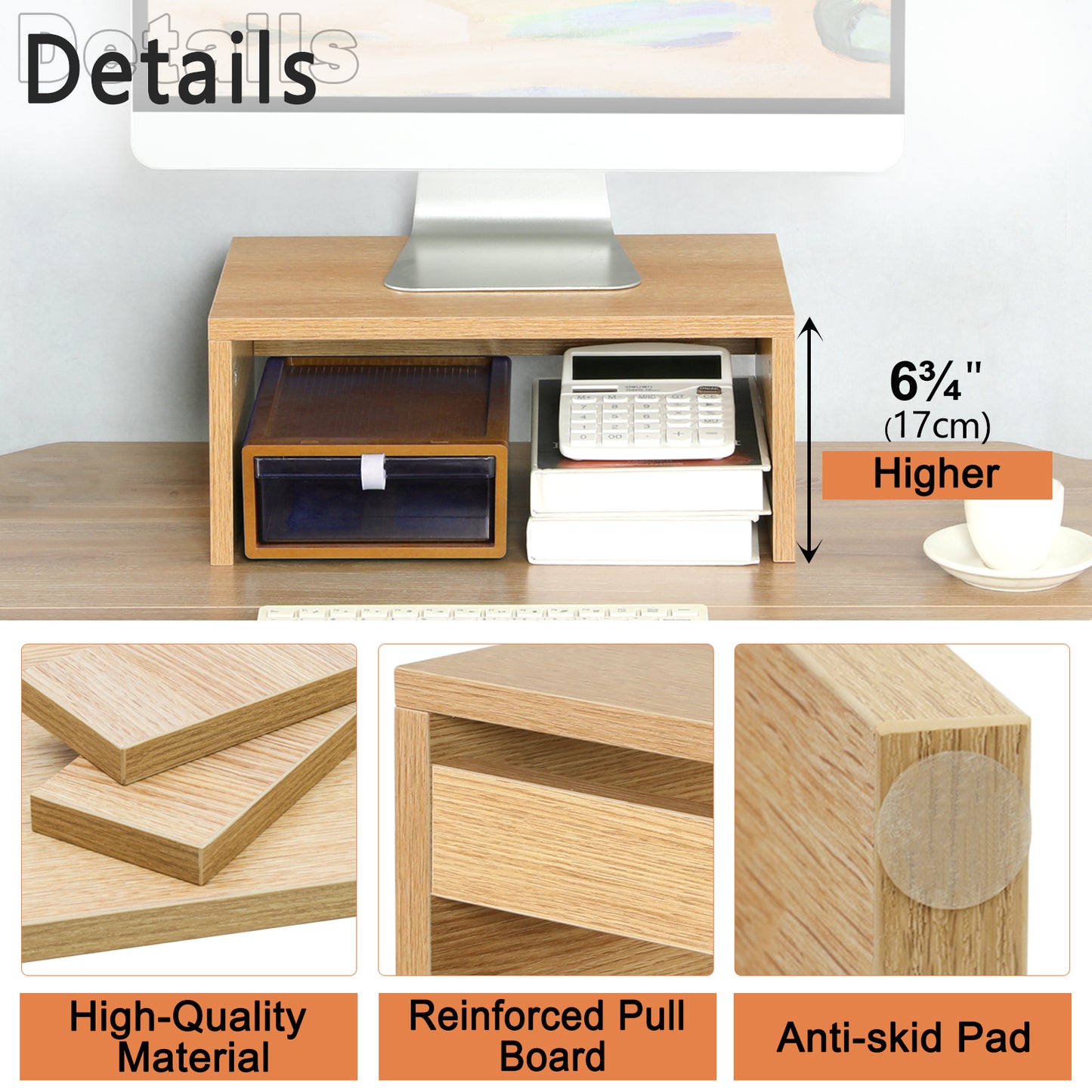 6.7 inch Height Monitor Stand Riser. DS401
