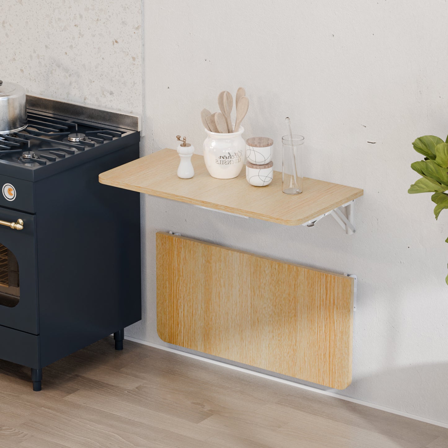 23.6"W x 11.8"D Folding Wall Table, Floating Desk for Small Spaces. RSW630