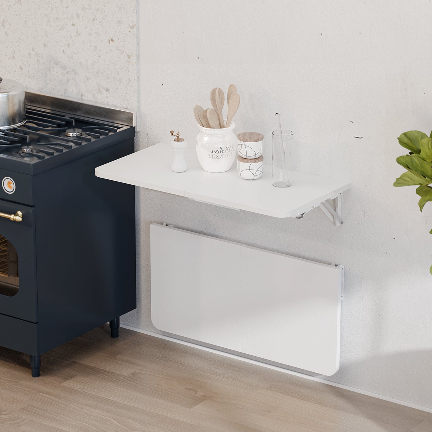 23.6"W x 11.8"D Folding Wall Table, Floating Desk for Small Spaces. RSW630