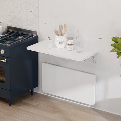 23.6"W x 11.8"D Folding Wall Table, Floating Desk for Small Spaces. RSW630