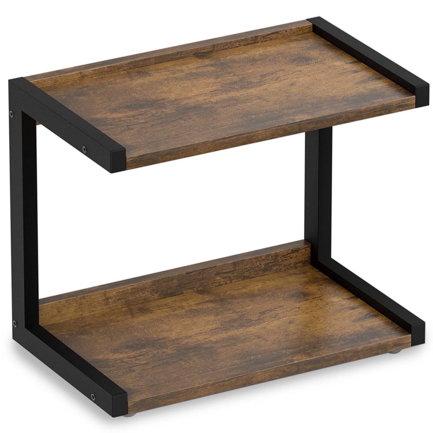 Counter Shelf Organizer Kitchen Spice Rack for Countertop Brown