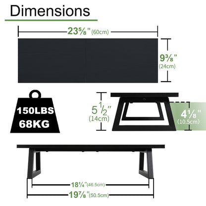 24 inch Dual Monitor Riser, Wood & Steel Desktop Riser Desk Organization. DS101