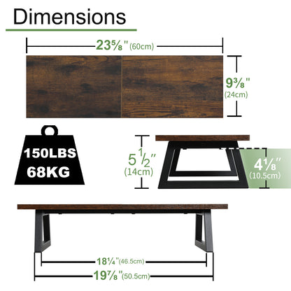 24 inch Dual Monitor Riser, Wood & Steel Desktop Riser Desk Organization. DS101