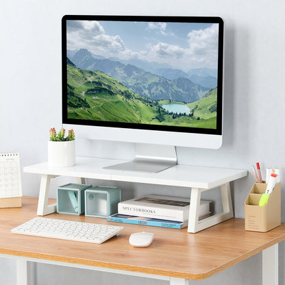 24 inch Dual Monitor Riser, Wood & Steel Desktop Riser Desk Organization. DS101