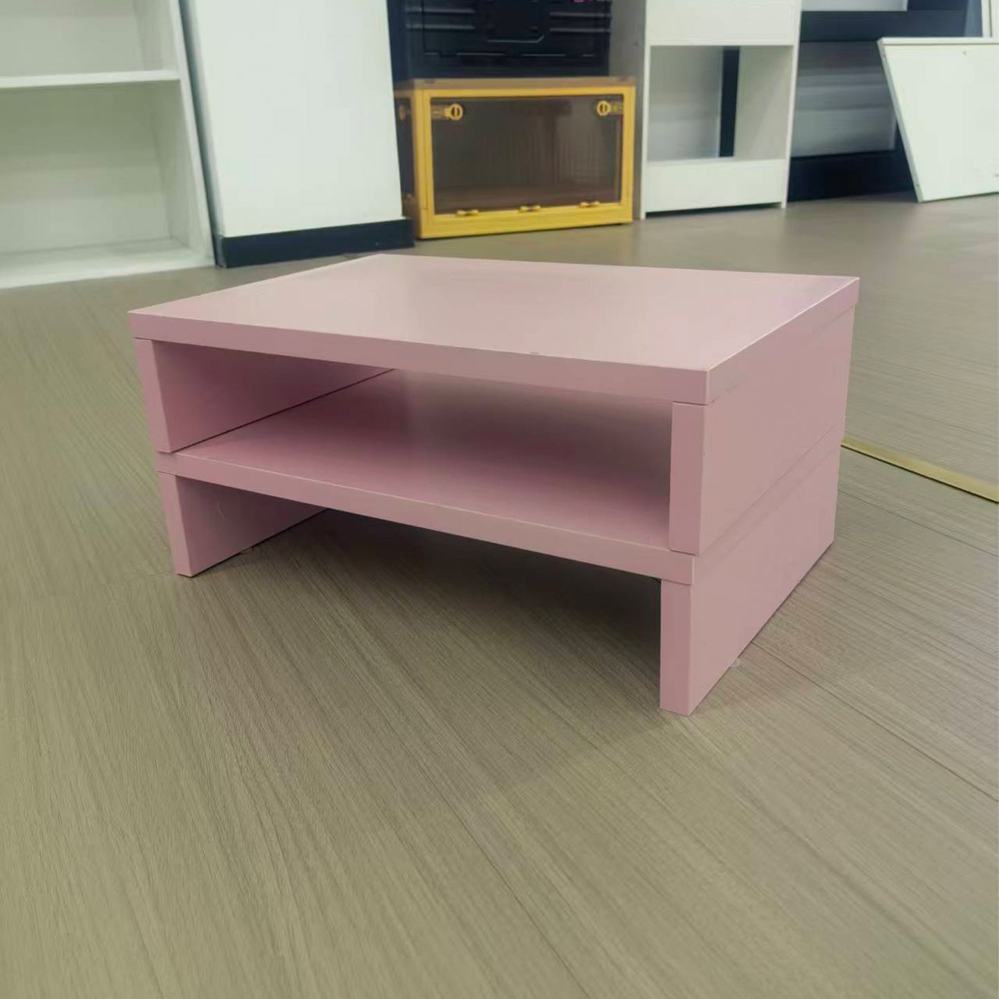 B2B 2 pack 14.2 inch  Wood Monitor Stand Riser with Storage. DS400x2