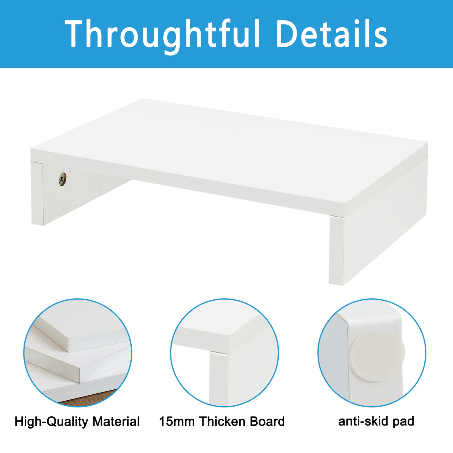 14.2 inch Wood Monitor Stand Riser. DS400
