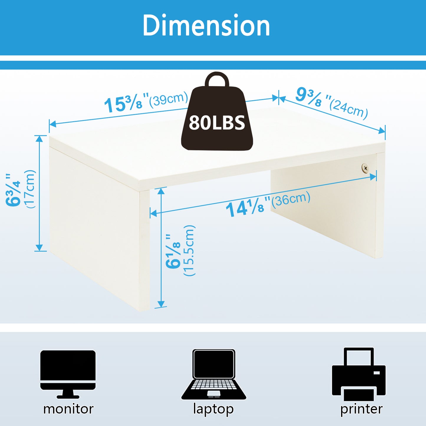 6.7 inch Height Monitor Stand Riser. DS401
