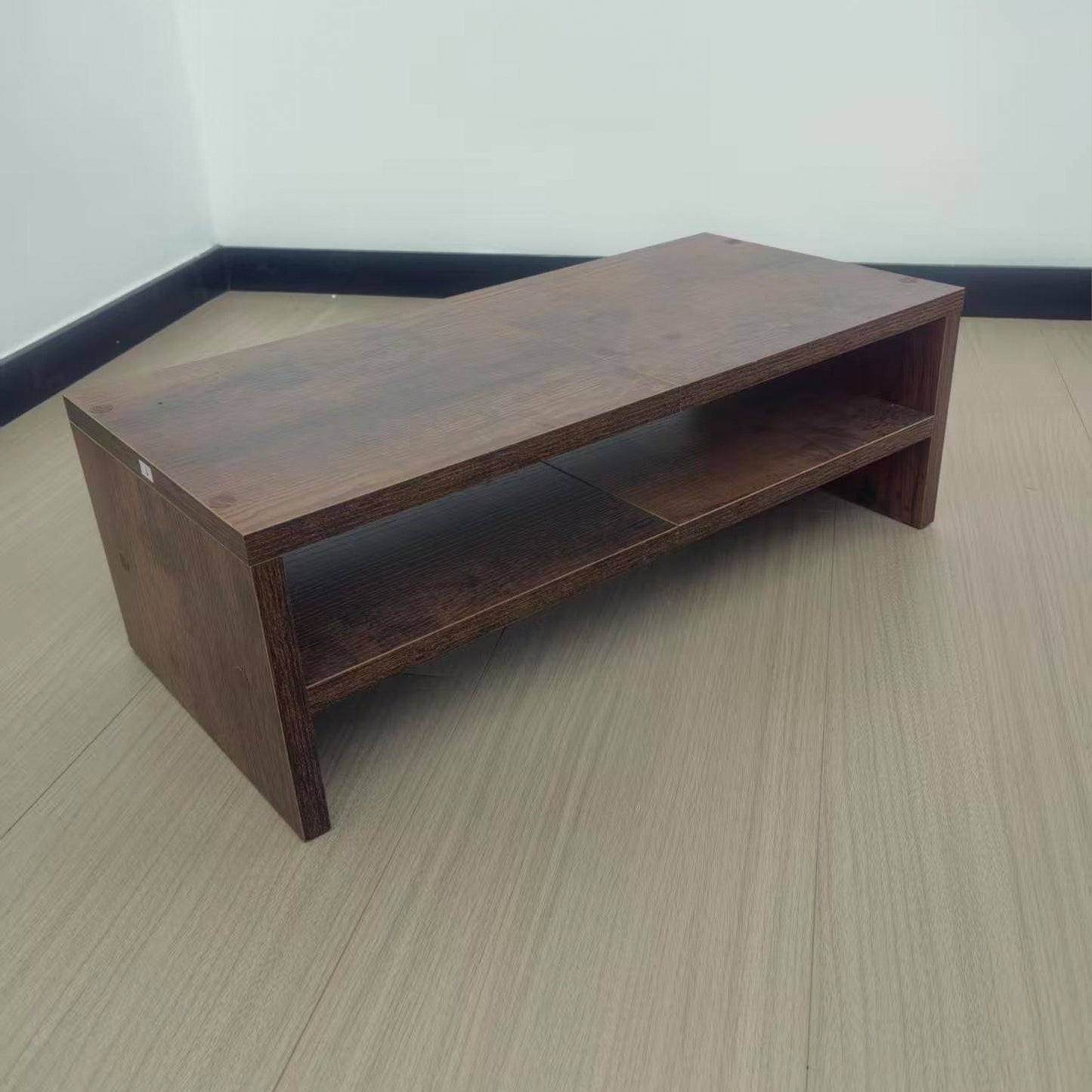 2 Tiers 20 Inch Wooden Printer Desktop Monitor Stand Riser with Double Storage. DS502