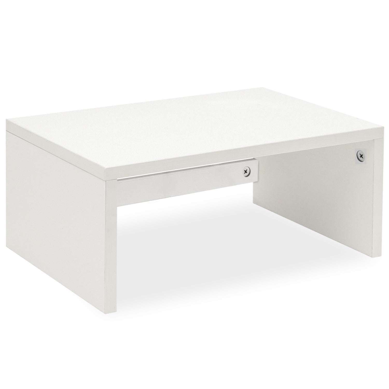 Desktop Shelf Monitor Stands Homeoffice Organizer Kitchen White