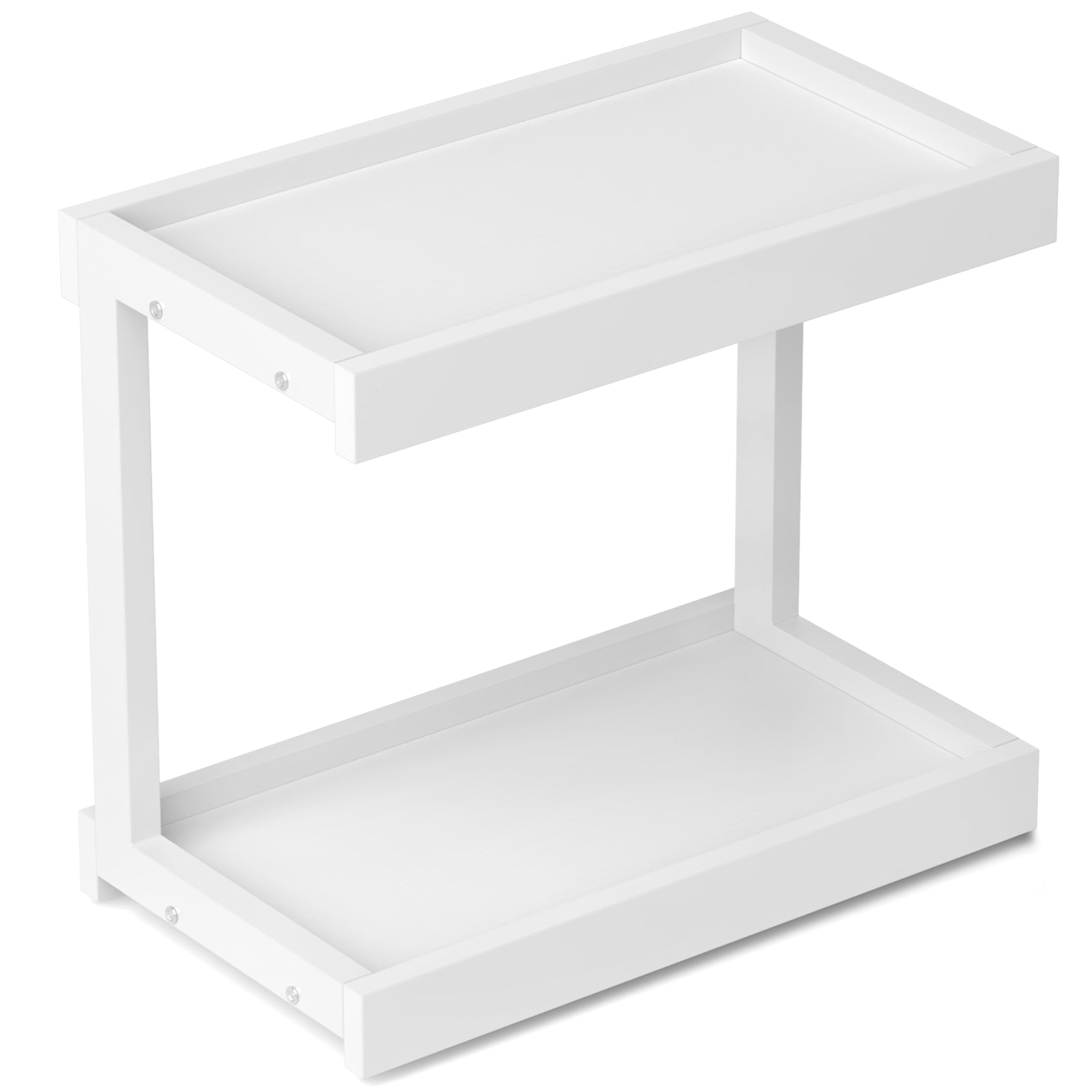 Large Countertop Shelf Organizer Spice Rack Coffee Station Organizer White