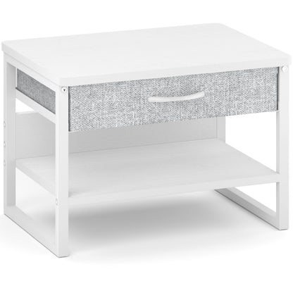 Printer Stand with Storage Drawer for Desk White