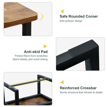 B2B Wooden&Metal Step Stool for Adults & Kids, 500 Lbs Capacity. SK400