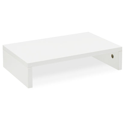Shelf Monitor Stands Homeoffice Organizer Kitchen White