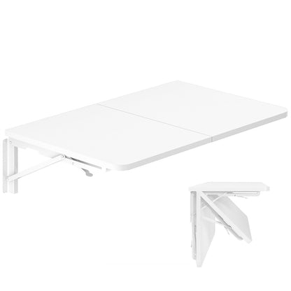 Small Spaces Laundry Shelf Wall Mounted Folding Table White