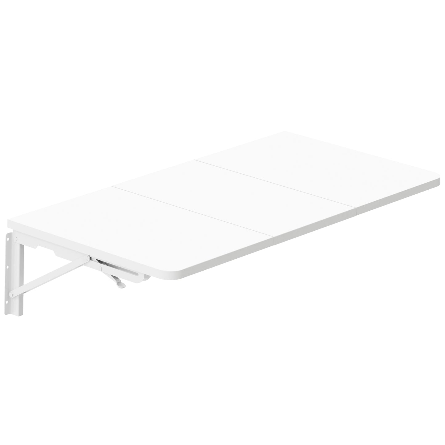 B2B 29.9"W x 15.7"D Folding Table Wall Mounted Desk with Heavy Duty Brackets for Storage. RSW840