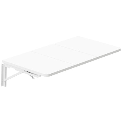 B2B 29.9"W x 15.7"D Folding Table Wall Mounted Desk with Heavy Duty Brackets for Storage. RSW840