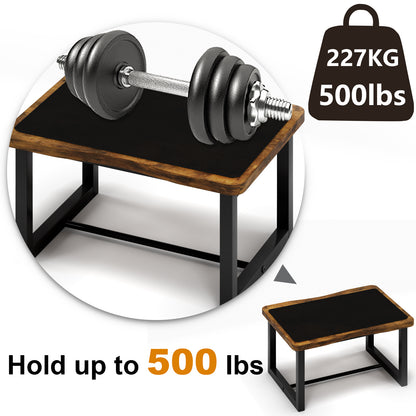 B2B Wooden&Metal Step Stool for Adults & Kids, 500 Lbs Capacity. SK400