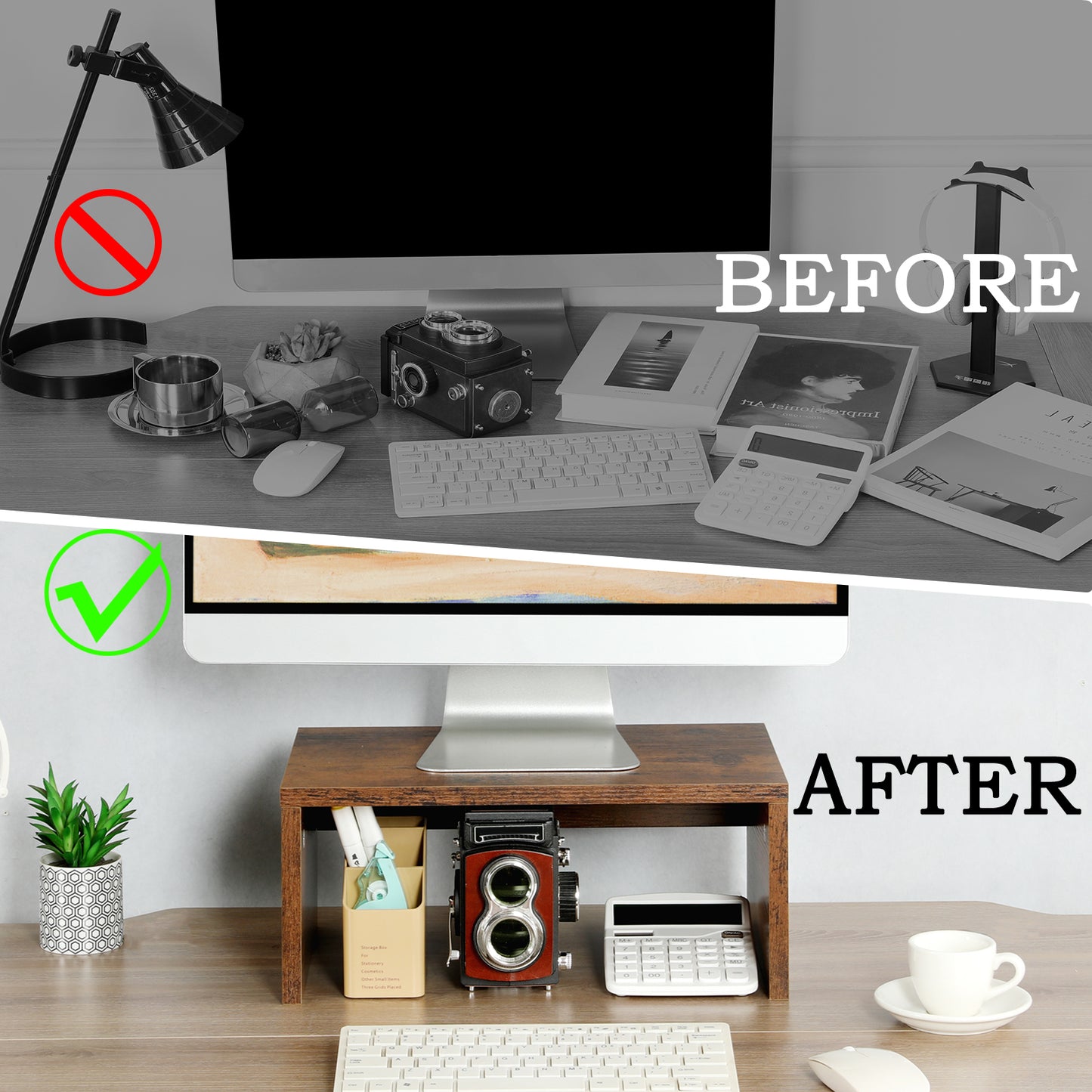 6.7 inch Height Monitor Stand Riser. DS401